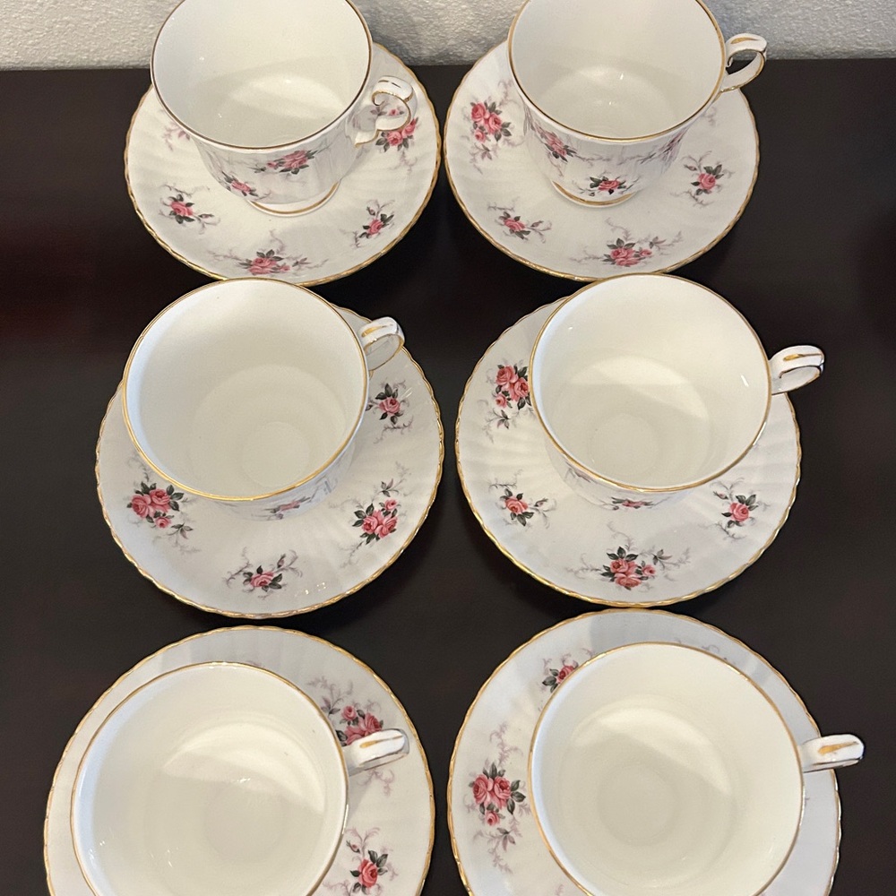Vintage Princess House by Hammersley Windsor Rose fine bone china tea/coffee set - Picture 14 of 15